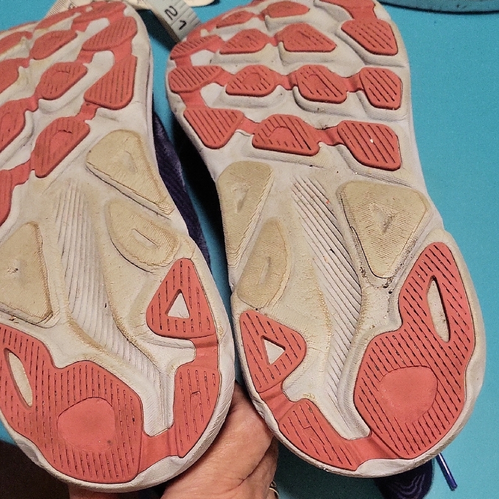 Hoka Women's Purple and Teal Athletic Shoes - Picture 4 of 8